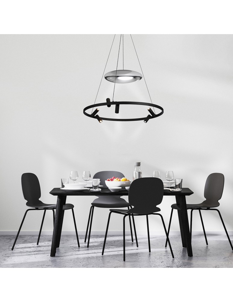 Light Prestige Lampa wisząca Almeria 6xLED czarna LP-907/1P BK Light Prestige Lampa wisząca Almeria 6xLED czarna LP-907/1P BK