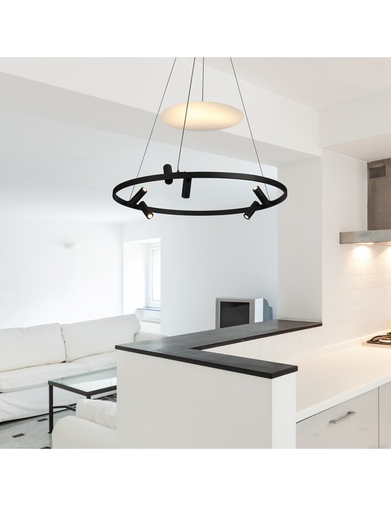 Light Prestige Lampa wisząca Almeria 6xLED czarna LP-907/1P BK Light Prestige Lampa wisząca Almeria 6xLED czarna LP-907/1P BK