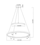 Light Prestige Lampa wisząca Almeria 6xLED czarna LP-907/1P BK Light Prestige Lampa wisząca Almeria 6xLED czarna LP-907/1P BK