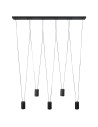 Light Prestige Lampa wisząca Toledo 5xGU10 czarna LP-432/5P BK