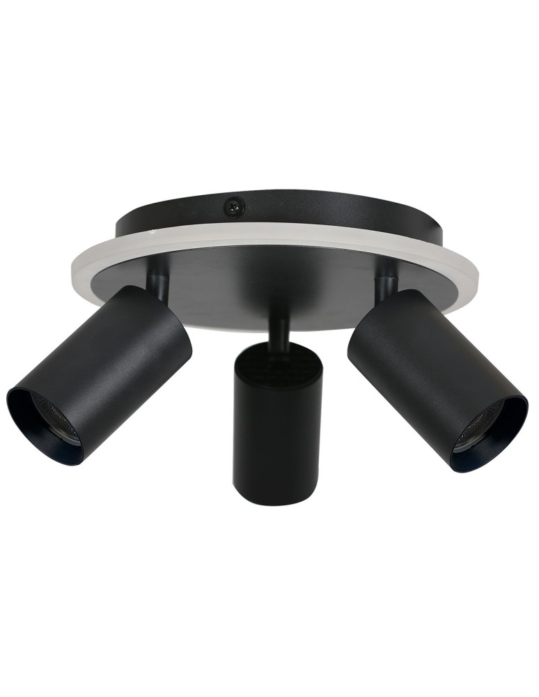 Light Prestige Plafon Parma 3xGU10 + 1xLED CCT czarna LP-0612/3C Round BK Light Prestige Plafon Parma 3xGU10 + 1xLED CCT czarna LP-0612/3C Round BK