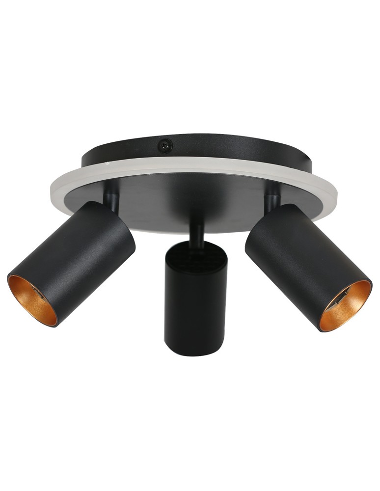Light Prestige Plafon Parma 3xGU10 + 1xLED CCT czarna LP-0612/3C Round BK Light Prestige Plafon Parma 3xGU10 + 1xLED CCT czarna LP-0612/3C Round BK