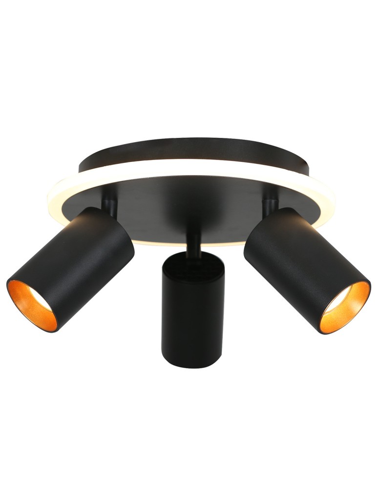 Light Prestige Plafon Parma 3xGU10 + 1xLED CCT czarna LP-0612/3C Round BK Light Prestige Plafon Parma 3xGU10 + 1xLED CCT czarna LP-0612/3C Round BK