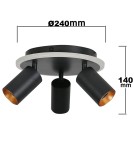 Light Prestige Plafon Parma 3xGU10 + 1xLED CCT czarna LP-0612/3C Round BK Light Prestige Plafon Parma 3xGU10 + 1xLED CCT czarna LP-0612/3C Round BK