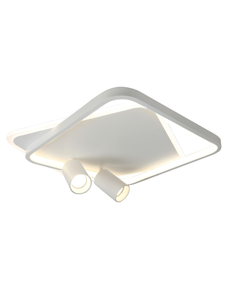 Light Prestige Plafon Parma 2 2xGU10 + 1xLED CCT biały kwadrat LP-0612/2C Square WH