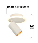 Light Prestige Spot Parma 1 1xGU10 + 1xLED CCT biały LP-0612/1WS WH Light Prestige Spot Parma 1 1xGU10 + 1xLED CCT biały LP-0612/1WS WH
