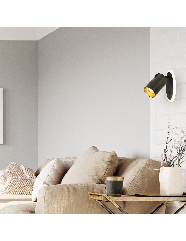 Light Prestige Spot Parma 1 1xGU10 + 1xLED CCT czarny LP-0612/1WS BK Light Prestige Spot Parma 1 1xGU10 + 1xLED CCT czarny LP-0612/1WS BK