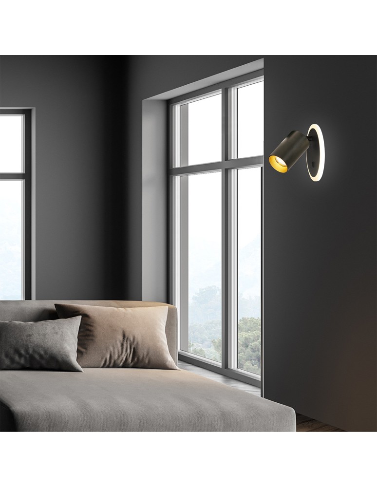 Light Prestige Spot Parma 1 1xGU10 + 1xLED CCT czarny LP-0612/1WS BK Light Prestige Spot Parma 1 1xGU10 + 1xLED CCT czarny LP-0612/1WS BK
