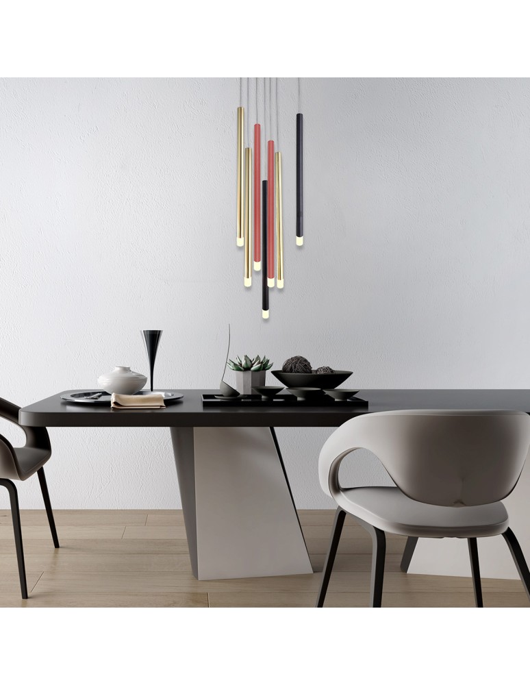 Light Prestige Lampa wisząca Lungo 7xG9 mix kolor LP-894/7P MIXED Light Prestige Lampa wisząca Lungo 7xG9 mix kolor LP-894/7P MIXED