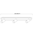 Light Prestige Spot Parma 3 3xGU10 + 1xLED CCT czarny LP-0612/3WS BK Light Prestige Spot Parma 3 3xGU10 + 1xLED CCT czarny LP-0612/3WS BK