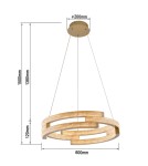 Light Prestige Lampa wisząca Tarja LED CCT złota LP-1810/1P GD Light Prestige Lampa wisząca Tarja LED CCT złota LP-1810/1P GD