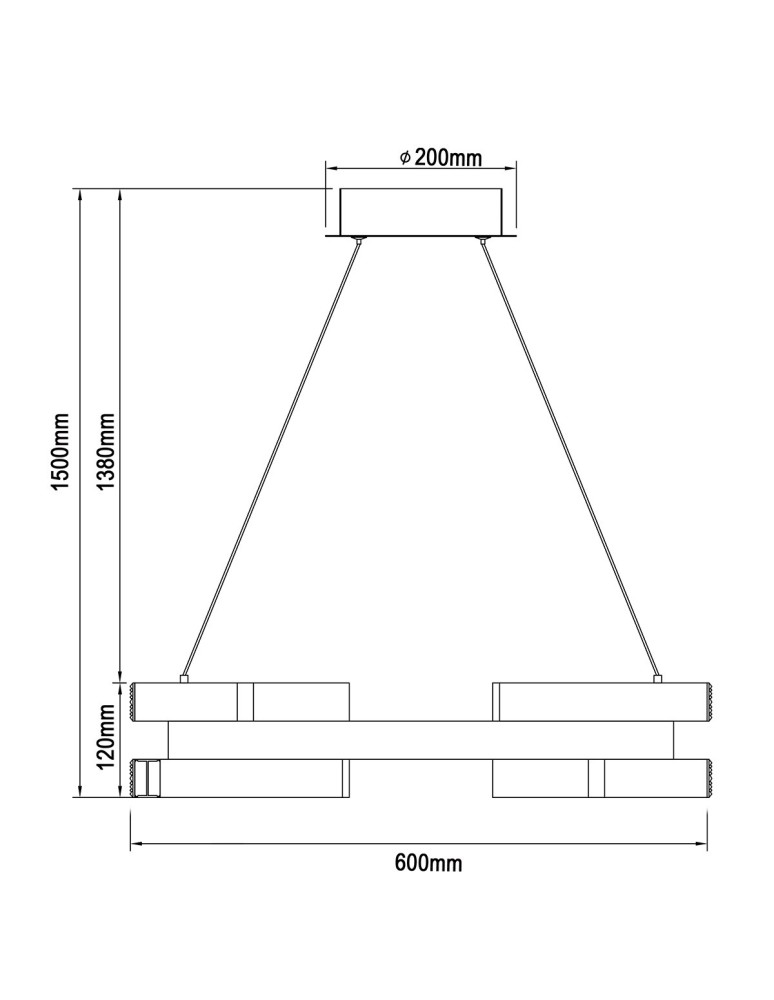 Light Prestige Lampa wisząca Tarja LED CCT złota LP-1810/1P GD Light Prestige Lampa wisząca Tarja LED CCT złota LP-1810/1P GD