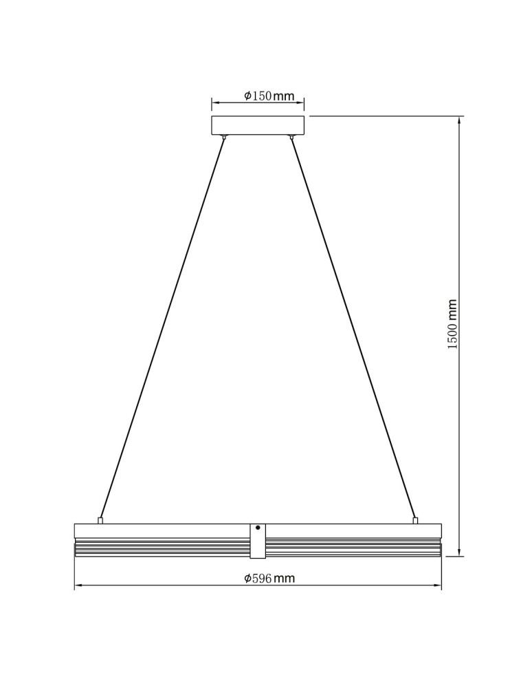 Light Prestige Lampa wisząca Plum 1 LED CCT średnia czarna LP-0407/1P M BK Triangle