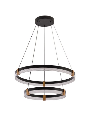 Light Prestige Lampa wisząca Plum 2 LED CCT czarna LP-0407/2P BK