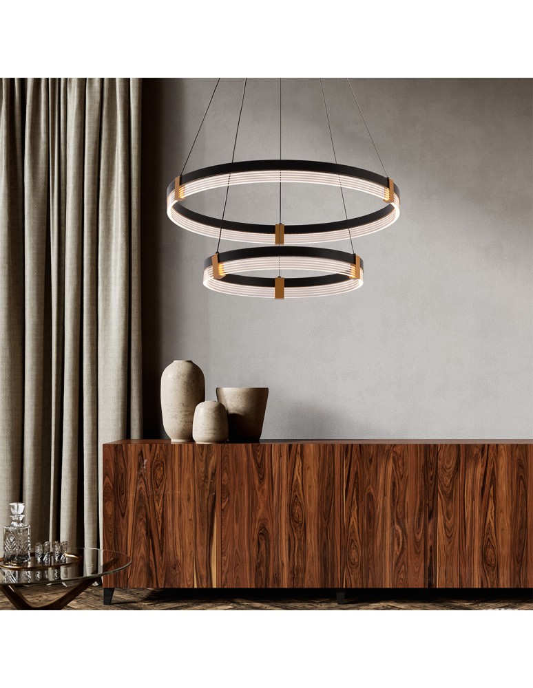 Light Prestige Lampa wisząca Plum 2 LED CCT czarna LP-0407/2P BK Light Prestige Lampa wisząca Plum 2 LED CCT czarna LP-0407/2P BK