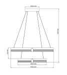 Light Prestige Lampa wisząca Plum 2 LED CCT czarna LP-0407/2P BK Light Prestige Lampa wisząca Plum 2 LED CCT czarna LP-0407/2P BK