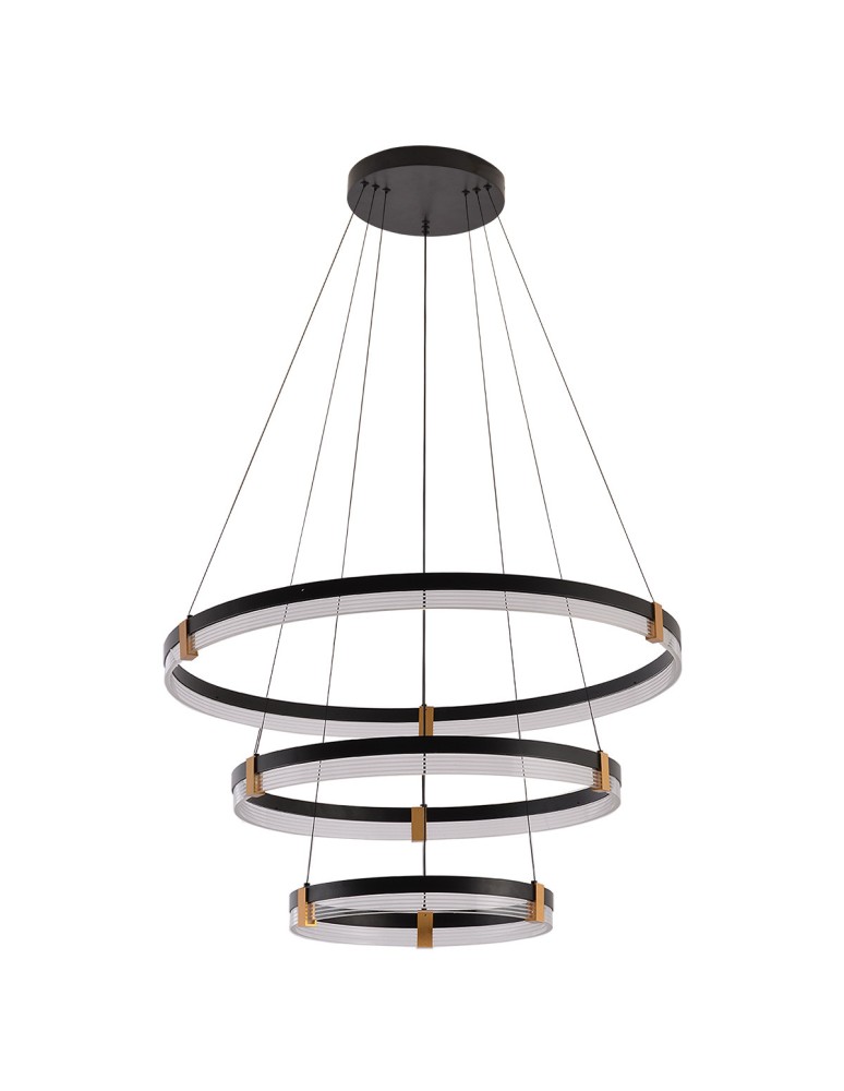 Light Prestige Lampa wisząca Plum 3 LED CCT czarna LP-0407/3P BK