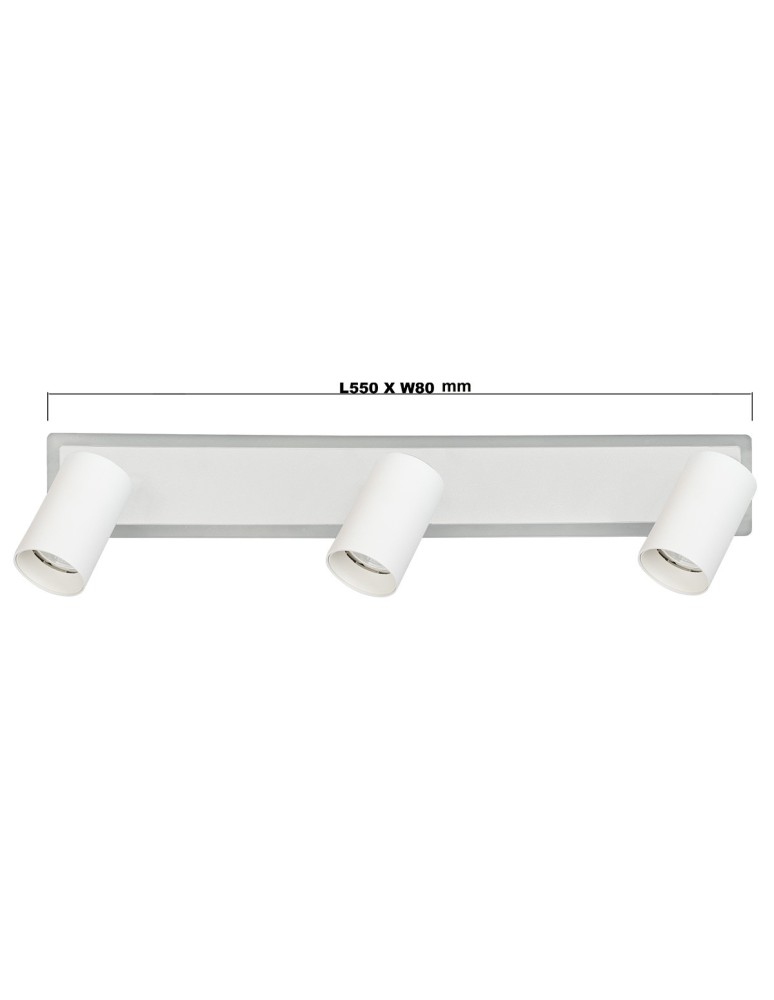 Light Prestige Spot Parma 3 3xGU10 + 1xLED CCT biały LP-0612/3WS WH Light Prestige Spot Parma 3 3xGU10 + 1xLED CCT biały LP-0612/3WS WH