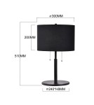 Light Prestige Fogo stołowa czarna LP-0304/2T BK Light Prestige Fogo stołowa czarna LP-0304/2T BK