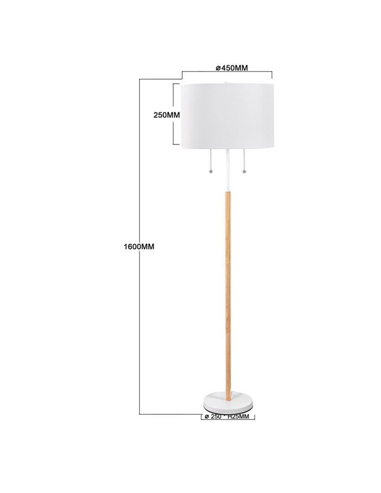 Light Prestige Fogo podłogowa biała LP-0304/2F WH Light Prestige Fogo podłogowa biała LP-0304/2F WH