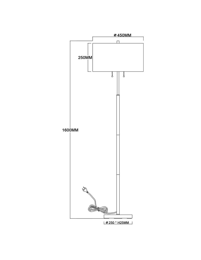 Light Prestige Fogo podłogowa biała LP-0304/2F WH Light Prestige Fogo podłogowa biała LP-0304/2F WH