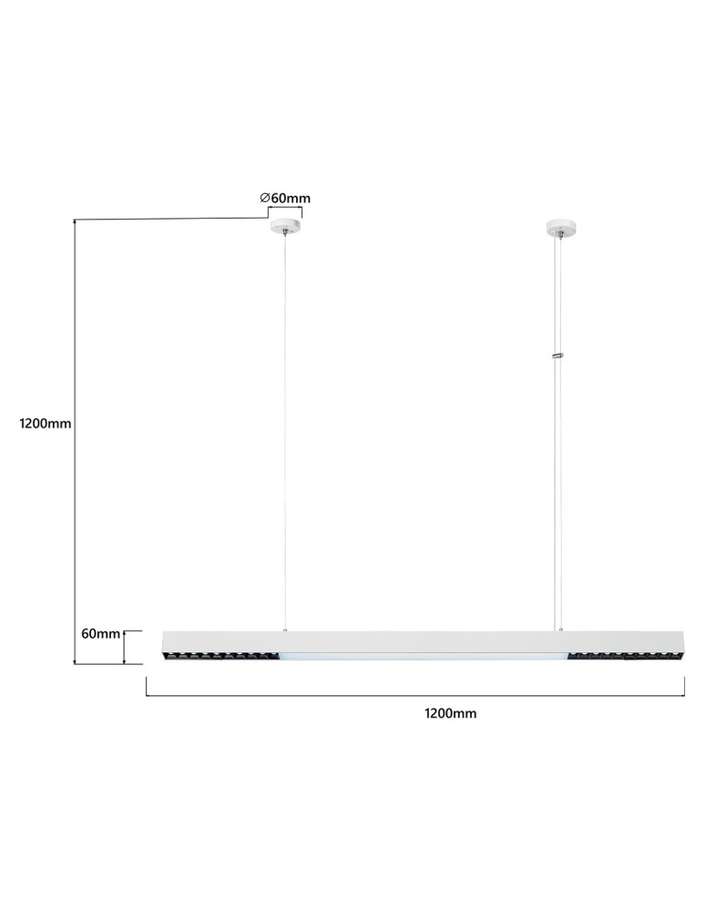 Light Prestige Cali lampa wisząca L biała Smart LP-1301/1P L WH Smart