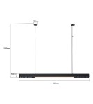 Light Prestige Cali lampa wisząca L czarna Smart LP-1301/1P L BK Smart Light Prestige Cali lampa wisząca L czarna Smart LP-1301/1P L BK Smart