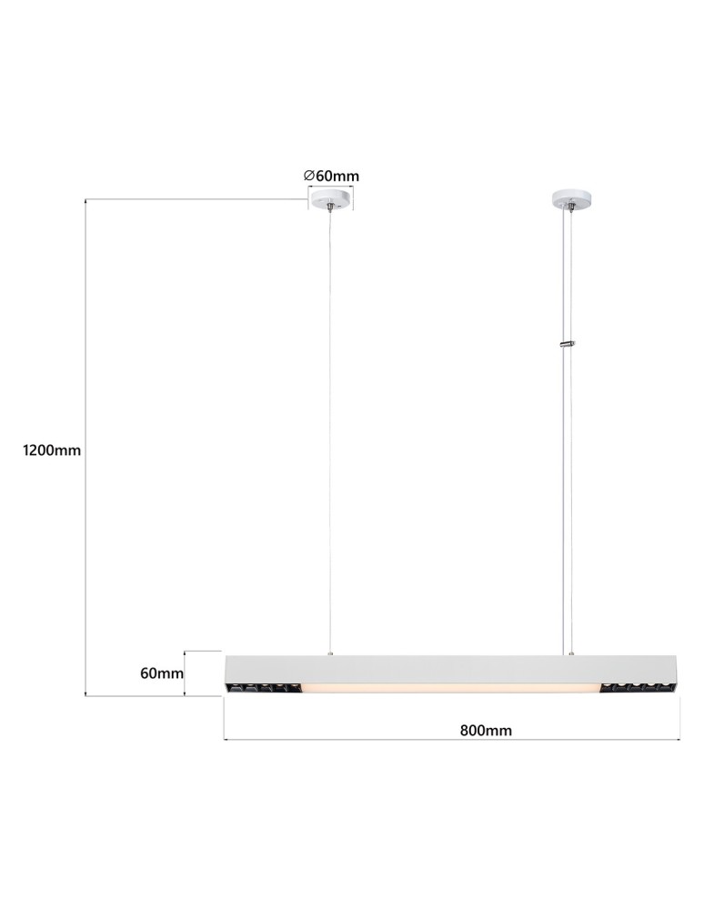 Light Prestige Cali lampa wisząca M biała Smart LP-1301/1P M WH Smart Light Prestige Cali lampa wisząca M biała Smart LP-1301/1P M WH Smart