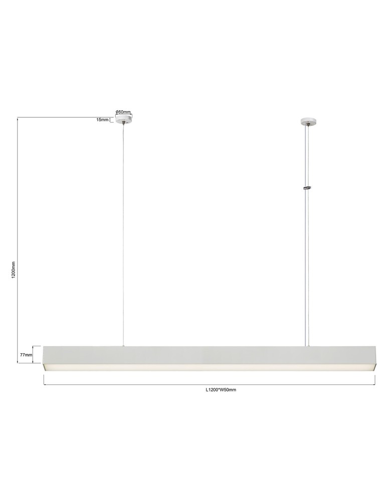 Light Prestige Luci lampa wisząca L biała Smart LP-1401/1P L WH Smart Light Prestige Luci lampa wisząca L biała Smart LP-1401/1P L WH Smart