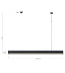 Light Prestige Luci lampa wisząca L czarna Smart LP-1401/1P L BK Smart Light Prestige Luci lampa wisząca L czarna Smart LP-1401/1P L BK Smart