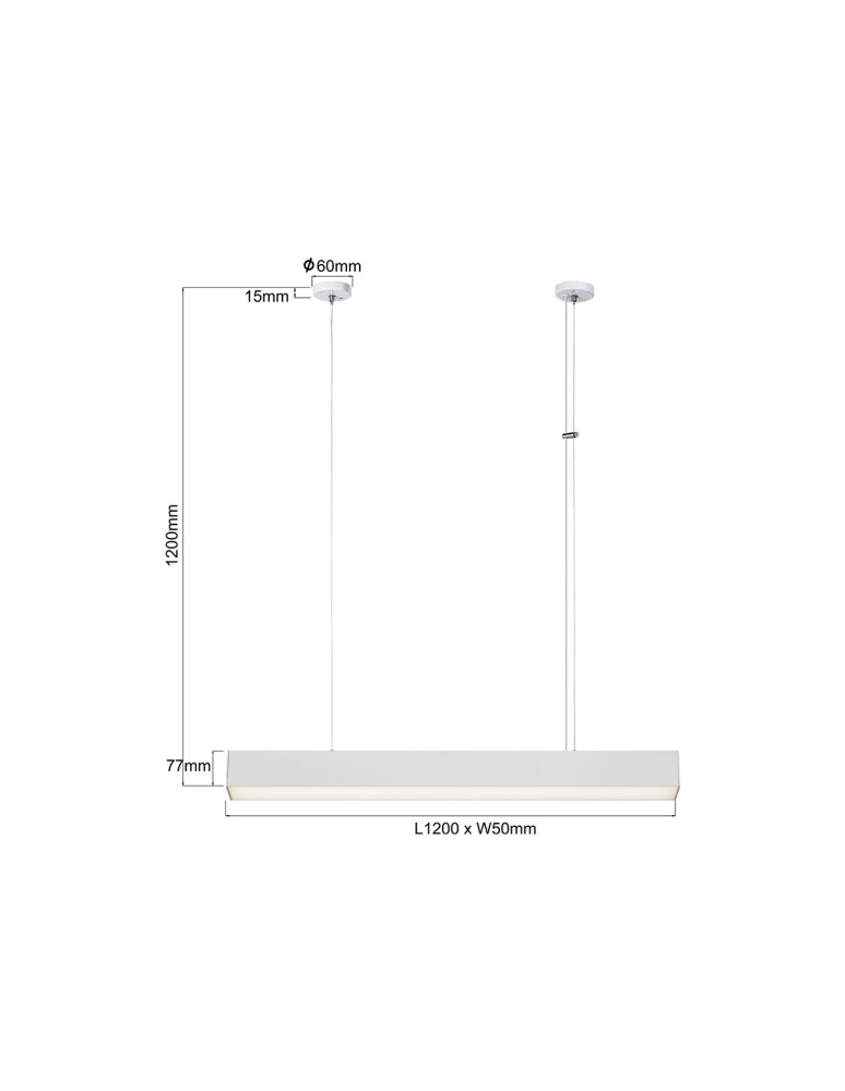 Light Prestige Luci lampa wisząca M biała Smart LP-1401/1P M WH Smart Light Prestige Luci lampa wisząca M biała Smart LP-1401/1P M WH Smart