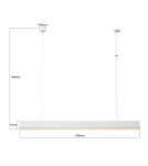 Light Prestige Mira lampa wisząca L biała Smart LP-1201/1P L WH Smart Light Prestige Mira lampa wisząca L biała Smart LP-1201/1P L WH Smart