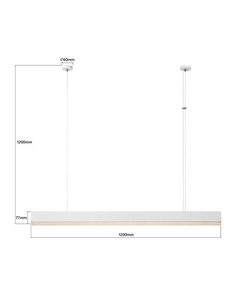 Light Prestige Mira lampa wisząca L biała Smart LP-1201/1P L WH Smart Light Prestige Mira lampa wisząca L biała Smart LP-1201/1P L WH Smart