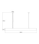 Light Prestige Mira lampa wisząca L biała Smart LP-1201/1P L WH Smart Light Prestige Mira lampa wisząca L biała Smart LP-1201/1P L WH Smart
