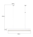Light Prestige Mira lampa wisząca M biała Smart LP-1201/1P M WH Smart Light Prestige Mira lampa wisząca M biała Smart LP-1201/1P M WH Smart