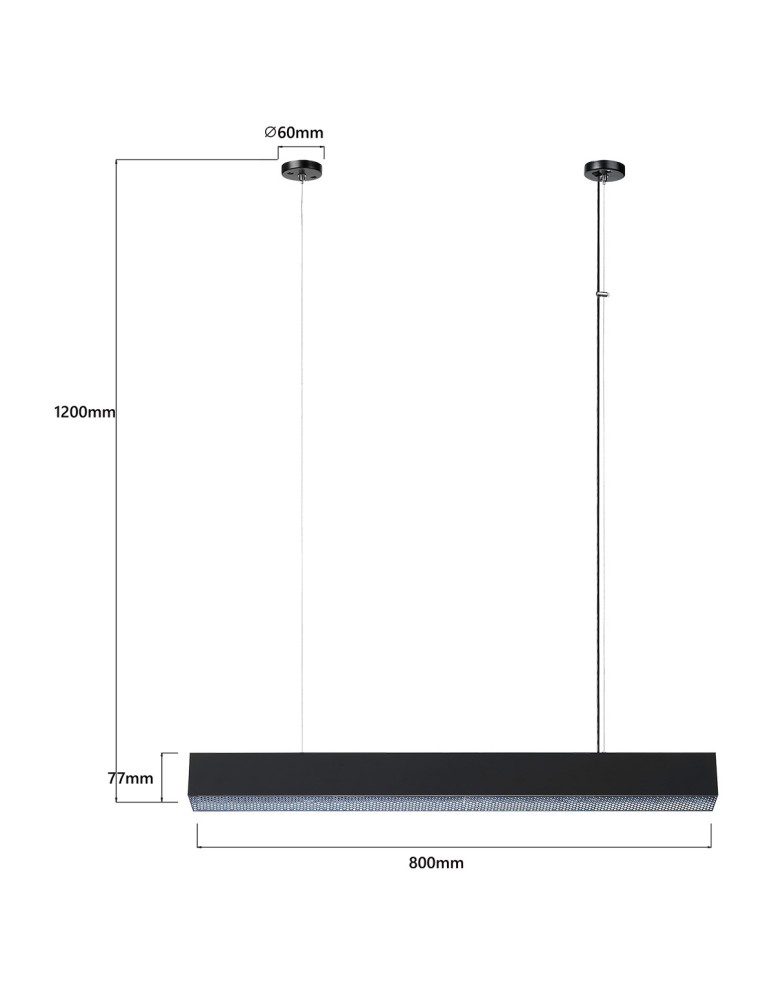 Light Prestige Mira lampa wisząca M czarna Smart LP-1201/1P M BK Smart Light Prestige Mira lampa wisząca M czarna Smart LP-1201/1P M BK Smart