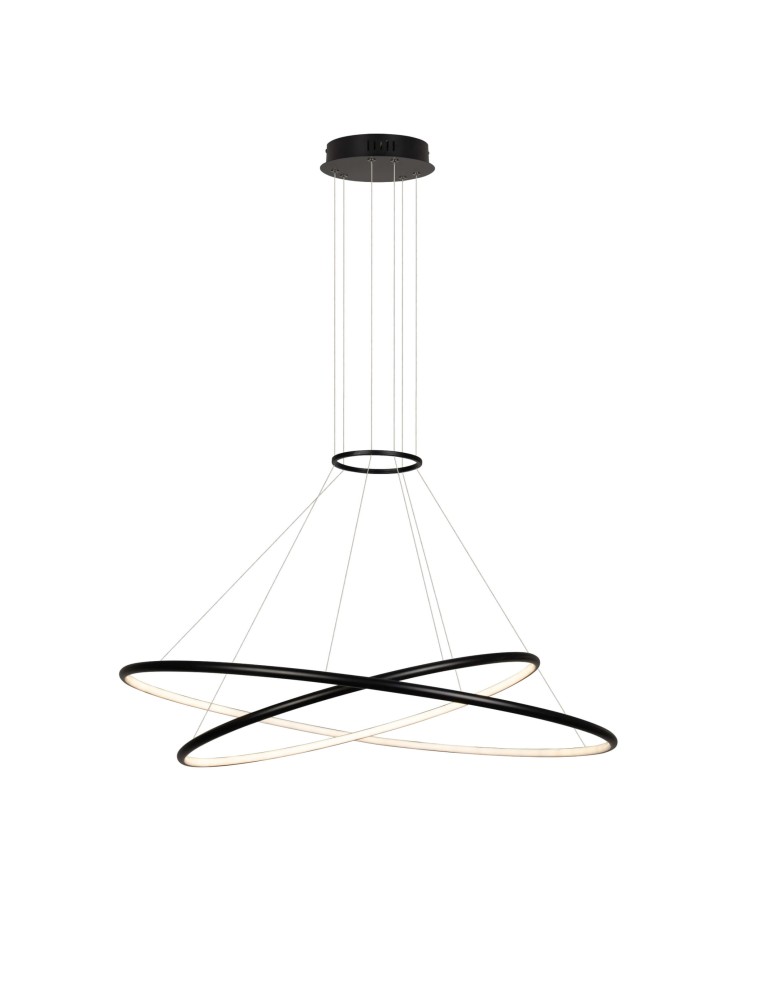 Light Prestige Lampa wisząca Halifax 2xLED czarna LP-940/2P BK CCT