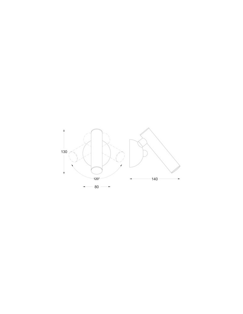 Zuma Line LOYA LED 5W 450lm 3000K Biały W0461-01A-S8S8 Kinkiet