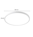 Light Prestige California plafon 40cm biały LP-2505/1C-40 WH Light Prestige California plafon 40cm biały LP-2505/1C-40 WH