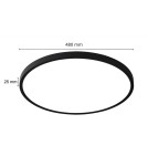 Light Prestige California plafon 48cm czarny LP-2505/1C-48 BK Light Prestige California plafon 48cm czarny LP-2505/1C-48 BK