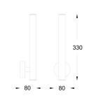 Kinkiety tuby - Zuma Line LOYA LED 2x450lm 3000K Biały W0461-02B-S8S8 Kinkiet - product 2