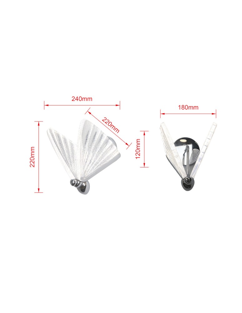 Light Prestige Mariposa kinkiet chrom LP-1715/1W CH Light Prestige Mariposa kinkiet chrom LP-1715/1W CH