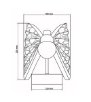 Light Prestige Mariposa kinkiet chrom LP-1715/1W CH Light Prestige Mariposa kinkiet chrom LP-1715/1W CH