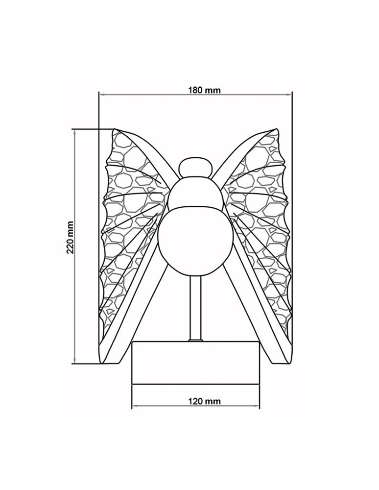 Light Prestige Mariposa kinkiet chrom LP-1715/1W CH Light Prestige Mariposa kinkiet chrom LP-1715/1W CH