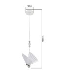 Light Prestige Mariposa 1 wisząca chrom LP-1715/1P CH Light Prestige Mariposa 1 wisząca chrom LP-1715/1P CH