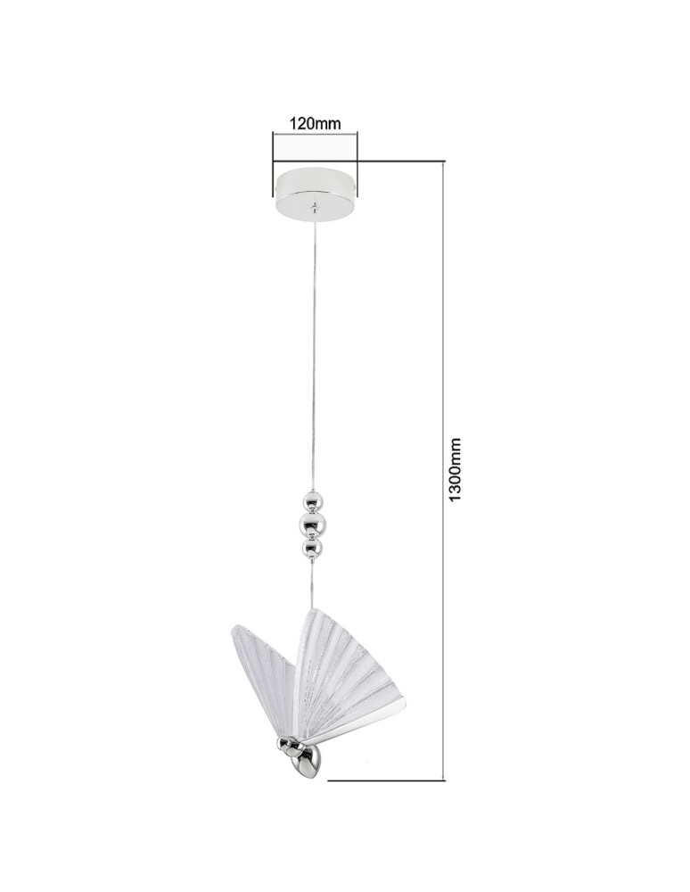 Light Prestige Mariposa 1 wisząca chrom LP-1715/1P CH Light Prestige Mariposa 1 wisząca chrom LP-1715/1P CH