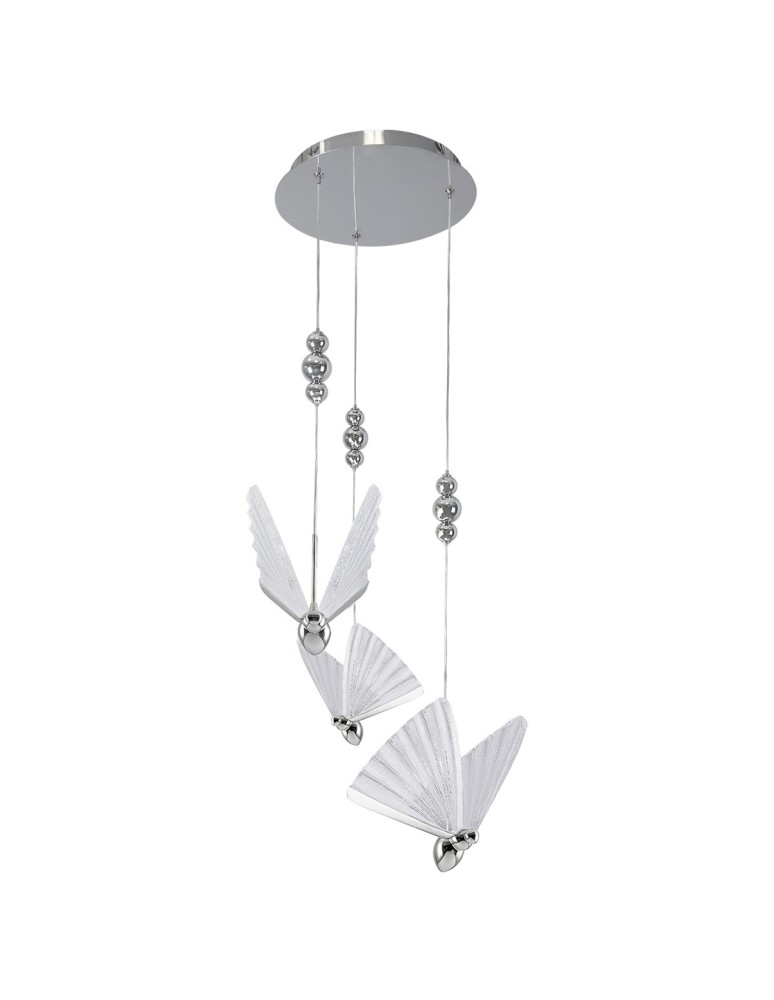 Light Prestige Mariposa 3 wisząca talerz chrom LP-1715/3P CH