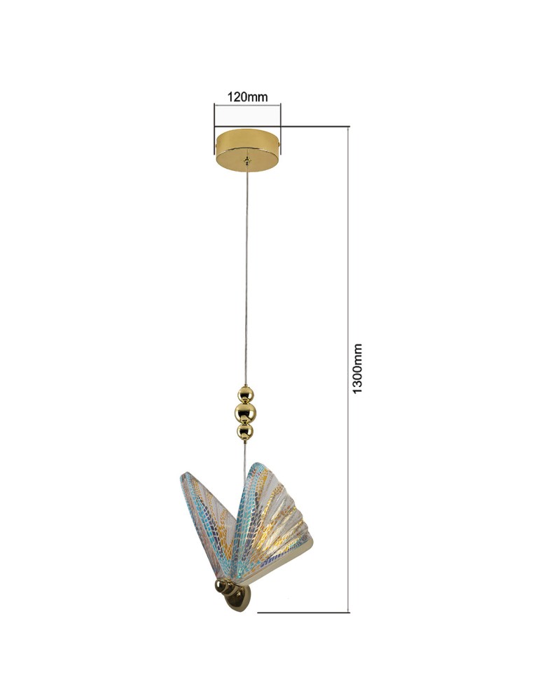 Light Prestige Mariposa 1 wisząca kolor LP-1715/1P color