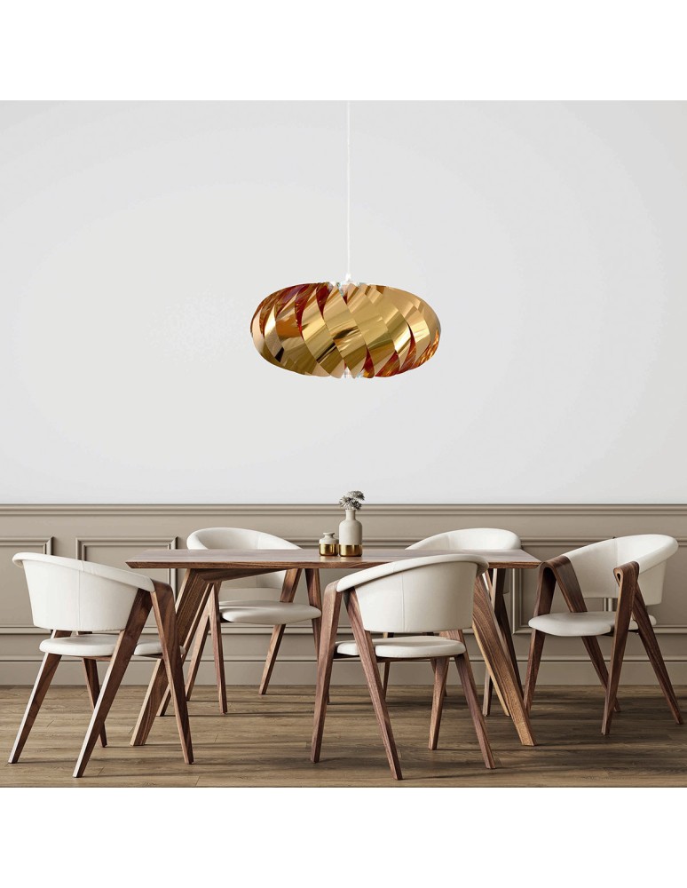 Lampy wiszące - Light Prestige Jet lampa wisząca złota LP-023/1P GD 1xE27 złoty - product kolory-swiatla.pl 2