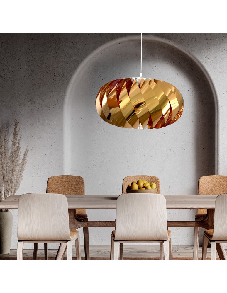 Lampy wiszące - Light Prestige Jet lampa wisząca złota LP-023/1P GD 1xE27 złoty - product kolory-swiatla.pl 3